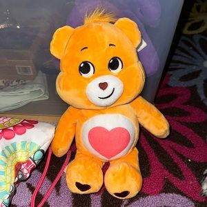 Orange Care Bears stuffed animal plushie
